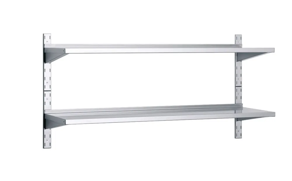 2 Wandborde mit Wandkonsolen mit 20 mm Aufkantung 1000 x 300 x 700 mm Neu
