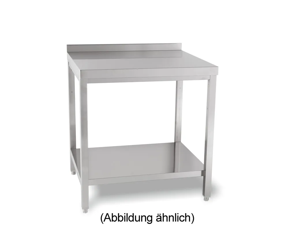 Arbeitstisch verschweißt mit Ablageboden mit 50 mm Aufkantung 1100 x 700 x 850 mm Sonderaktion