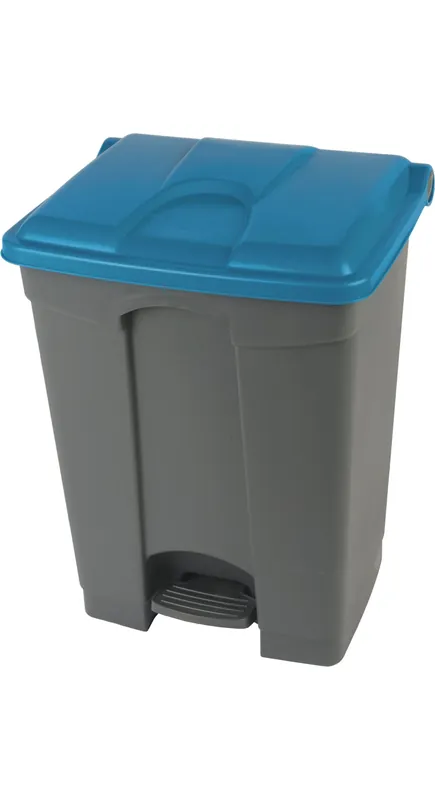 Aktuell Treteimer 70 l rechteckig grau / blau 412 x 495 x 673 mm
