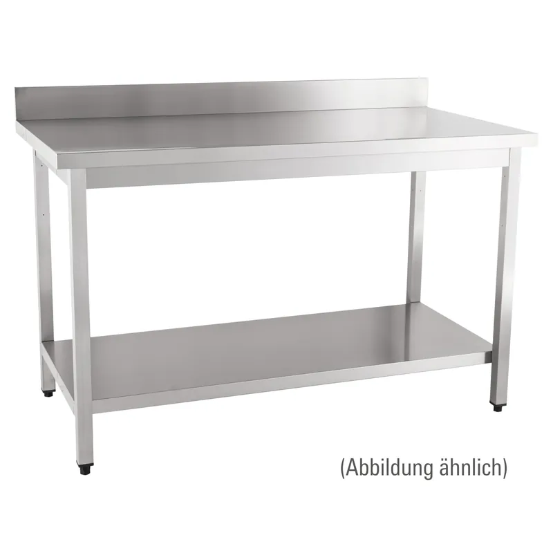 Mega-Angebot Arbeitstisch zur Selbstmontage mit Boden 100 mm Aufkantung 1400 x 700 x 850 mm