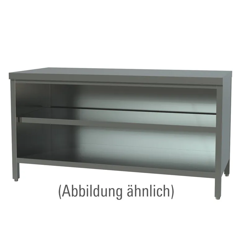 Beliebt Arbeitsschrank offen ohne Aufkantung 1300 x 700 x 850 mm