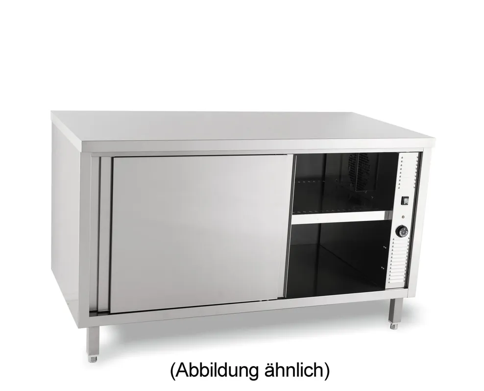 Durchreicheschrank beheizt Schiebetüren ohne Aufkantung 1800 x 600 x 850 mm Versand Am Gleichen Tag