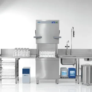 Durchschubspülmaschine PT-L / 500x500mm mit Klarspüler-/und Reinigerdosiergerät Zertifiziert