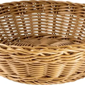 Letzte Chance Korb rund 25x7cm braun