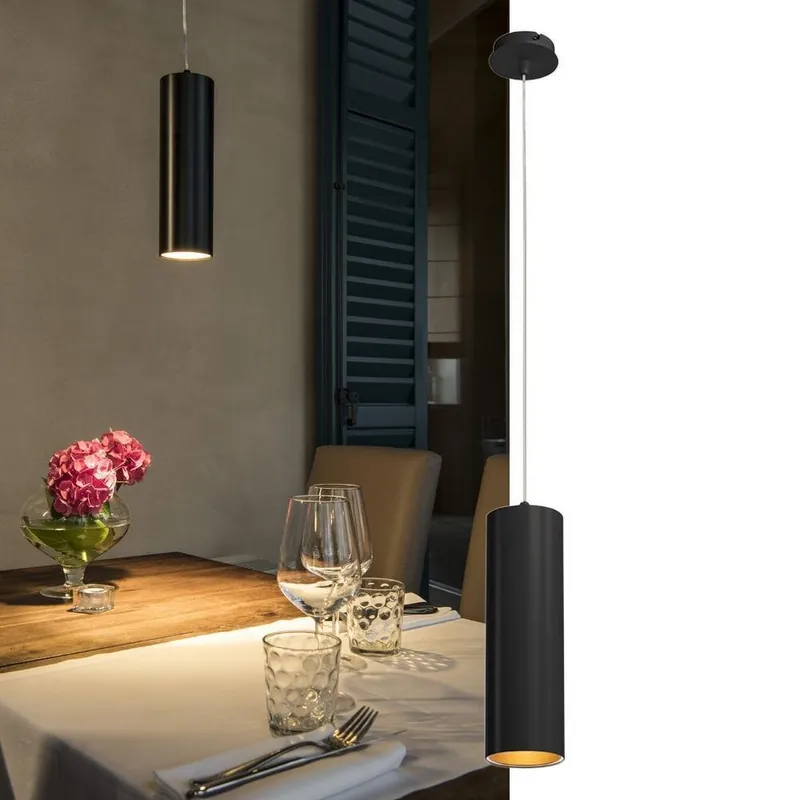 Sonderaktion LED Pendelleuchte Anela, 3000K, schwarz