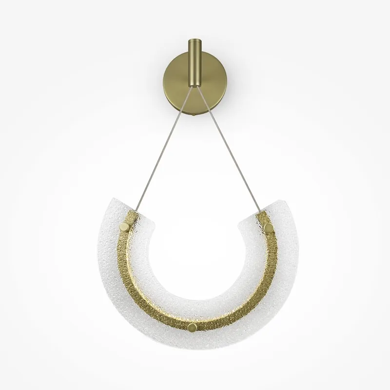 Heißes Angebot LED Wandleuchte Maya in Gold und Transparent 10W 350lm
