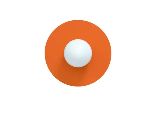 Billig Candy Big Circle 360 S Wandleuchte, orange - Swedish Ninja