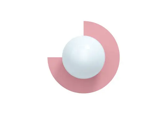 Highlight Candy Big Circle 270 L Wandleuchte, pink - Swedish Ninja