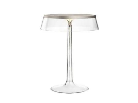 Meistverkauft Bon Jour T Tischleuchte Matt Chrom/Transparent - Flos