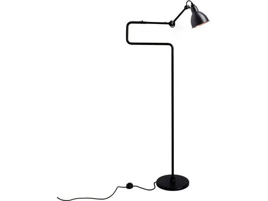 Angebot 411 Stehleuchte Schwarz/Schwarz/Kupfer - Lampe Gras