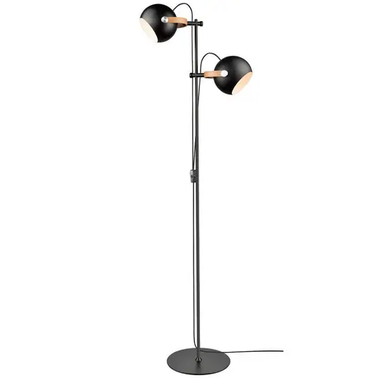 Knallerangebot D.C Stehleuchte 2L Ø18 Black/Oak - Halo Design