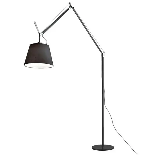 Tolomeo Mega Stehleuchte Ø42, satin/schwarz - Artemide Top-Angebot