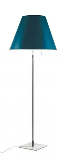 Costanza Stehleuchte Alu/Petrol Blue - Luceplan Neue Ware