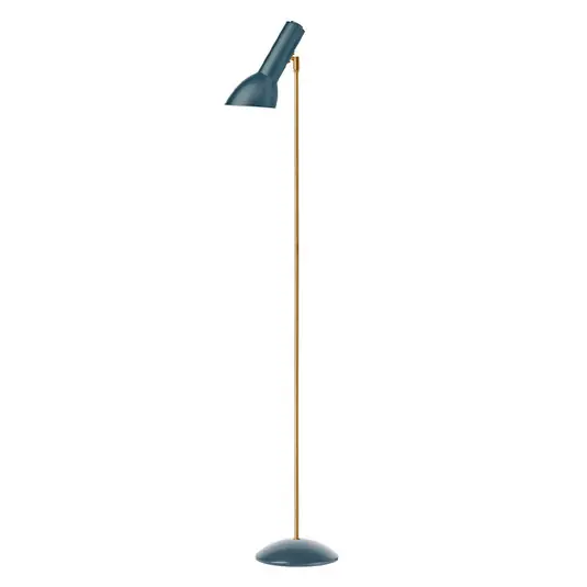 Preisreduziert Oblique Stehleuchte Petrol Blau/Messing - Cph Lighting