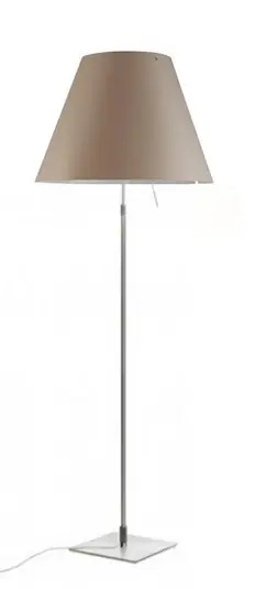 Top-Angebot Costanza Stehleuchte m/Dimmer Alu/Shaded Stone - Luceplan
