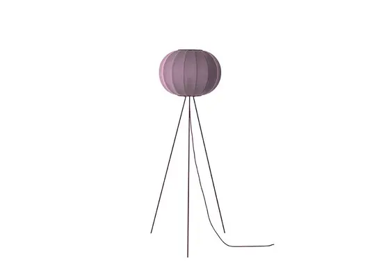 Knit-Wit 45 Round Stehleuchte Hoch Burgundy - Made By Hand Neue Kollektion