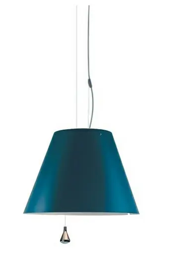Jetzt Kaufen Costanza Pendelleuchte Up/Down Petrol Blue - Luceplan