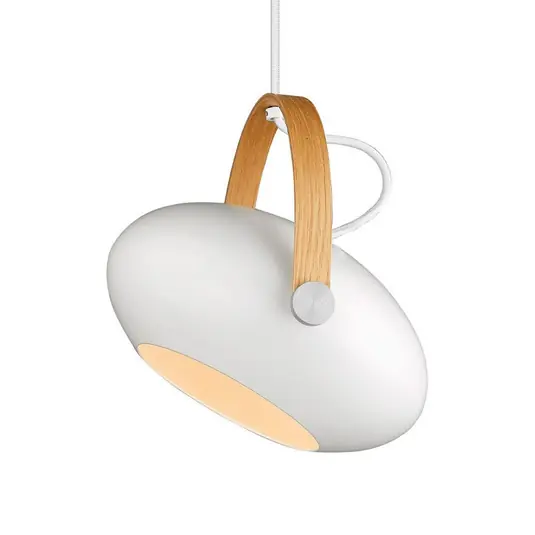 Neuheit D.C Pendelleuchte Ø26 White/Oak - Halo Design