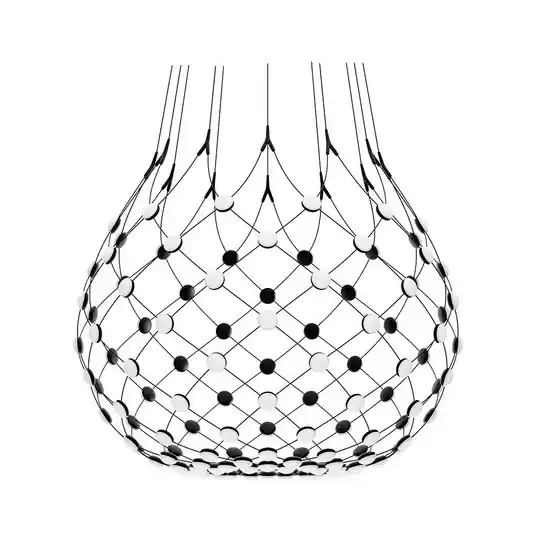Mesh LED-Hängelampe, Ø 100 cm, schwarz, smart - Luceplan Direkt Vom Hersteller