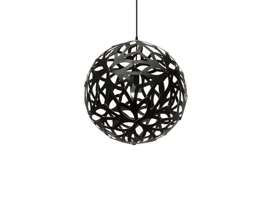 Kracherpreis Floral Pendelleuchte Ø80 Schwarz - David Trubridge