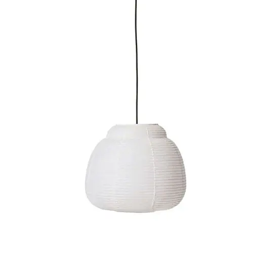Papier Single Pendelleuchte Ø40 White - Made By Hand Kracherpreis