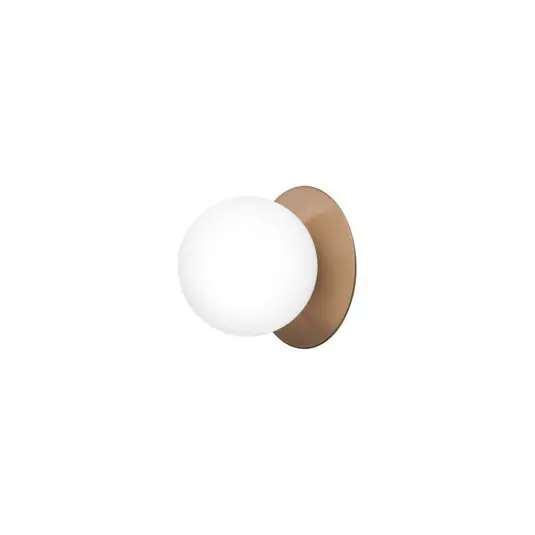 Liila 1 Wandleuchte, bronze/opal, Ø 16,5 cm, IP 44 - Nuura Neuheit