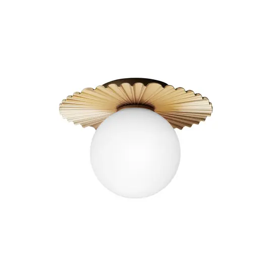 Liila Muuse Deckenlampe, gold/opal, Ø 20 cm, IP44 - Nuura Must-Have