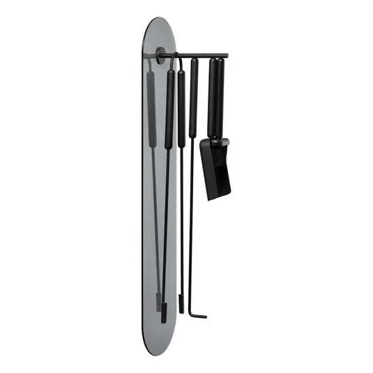 Ashi Kaminbesteck Wand Mounted 5 pcs. Black - Blomus Begrenztes Angebot