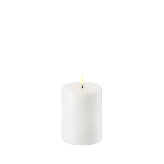 Stumpenkerze LED 7,8x10 cm Nordic White - Uyuni Lighting Günstig