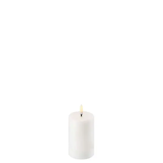 Markenprodukt Stumpenkerze LED 5x7,5 cm Nordic White - Uyuni Lighting