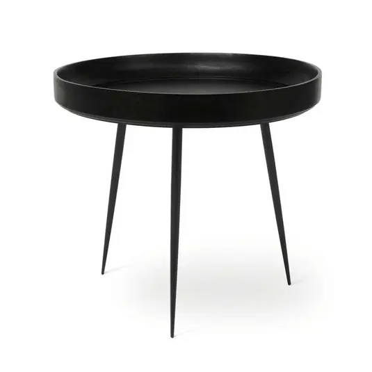 BOWL Tisch groß, schwarz, Holz, Ø 52 cm - Mater Angebot