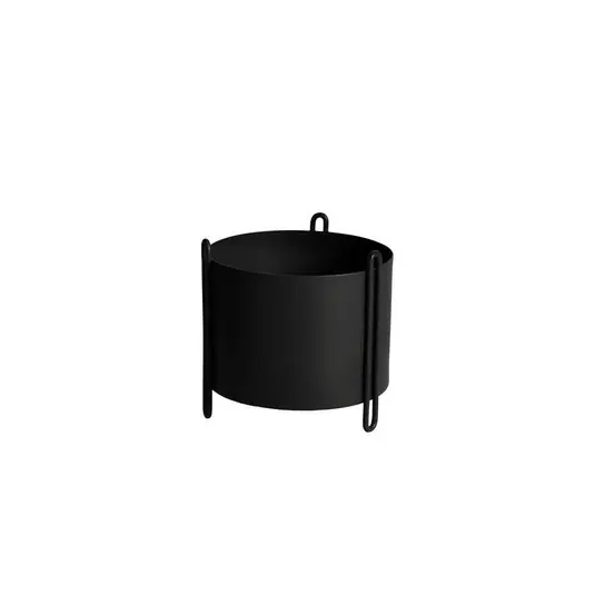 Pidestall Planter Small Black - Woud Bestpreis