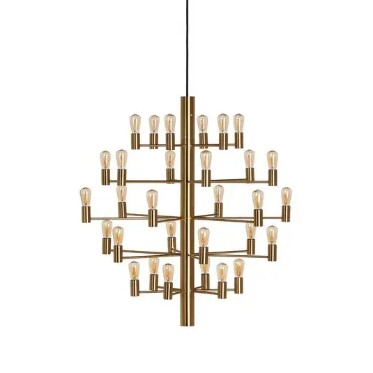 Heißes Angebot Manola 30 Kronleuchter Satin Brass - Herstal