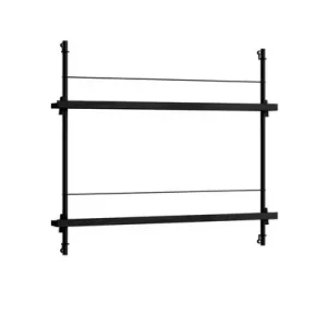 Magazine Shelving 65 Regal Black/Black - Moebe Direktkauf