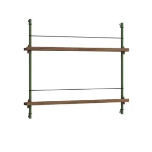 Magazine Shelving 65 Regal Smoked Oak/Pine Green - Moebe Nur Für Kurze Zeit