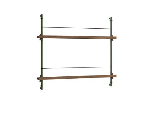 Magazine Shelving 65 Regal Smoked Oak/Pine Green - Moebe Nur Für Kurze Zeit