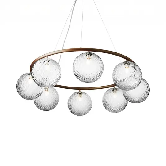 Versand Am Gleichen Tag Miira 8 Circular Kronleuchter , bronze/klar, Ø 100cm - Nuura