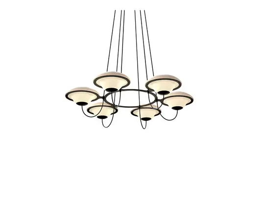 Neue Ware In the Air 6 Pendelleuchte Schwarz - DCW