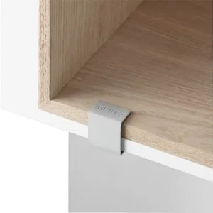 Zertifiziert Mini Stacked Storage System Clips 1 Stück grau - Muuto