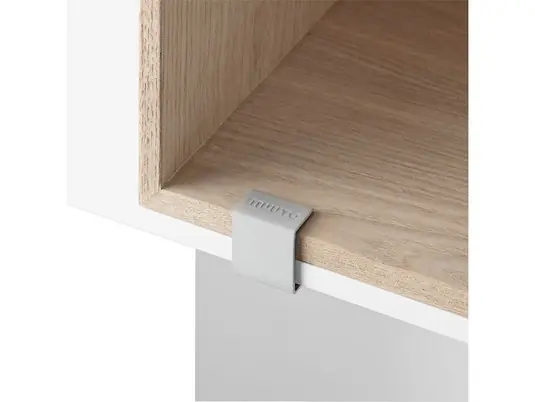 Zertifiziert Mini Stacked Storage System Clips 1 Stück grau - Muuto