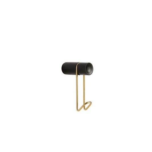 Around Kleiderhaken Small Black/Oak/Brass - Woud Preiswert