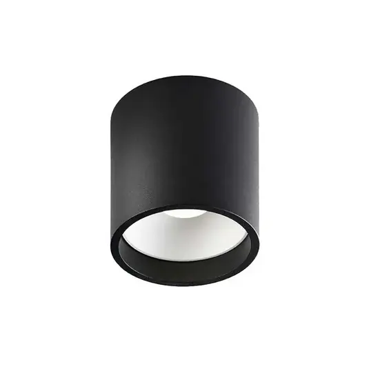 Solo 2 Round Deckenlampe, schwarz/weiß, Ø 10cm - Light-Point Top-Angebot