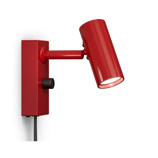 Cato Wandleuchte Blank Ruby Rot/Matt Schwarz - Belid Super-Preis