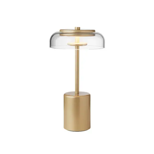 Garantierte Lieferung Blossi Portable Tischleuchte Mini Nordic Gold/Clear - Nuura
