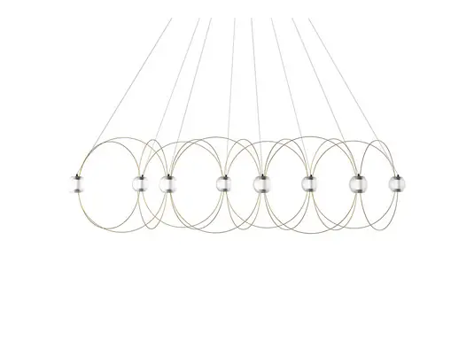Meistverkauft Munari 8 Pendelleuchte Gold - DCW