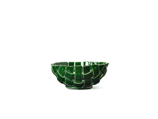 Plait Schale Ø24 Emerald Grün - Ferm Living Preisknaller