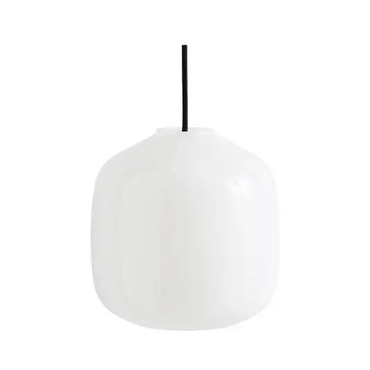 Heißes Angebot Buoy Glass 200 Pendelleuchte Opal/Soft-Black - Hay