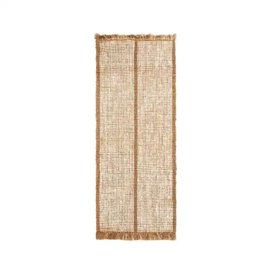 Athens Stripes Teppich 80 x 200 cm natur/creme - Ferm Living Meistverkauft