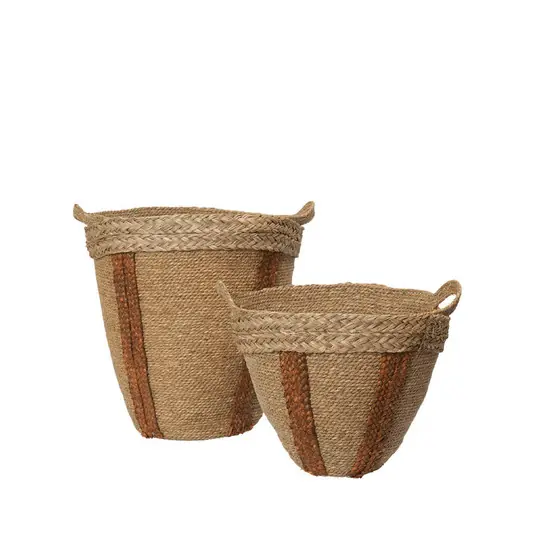 Direktkauf Mar Woven Korb Set of 2 Natural/Red Brown - Ferm Living