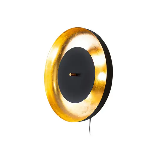Begrenztes Angebot Shelby Wandleuchte Matt Black/Gold - By Rydéns